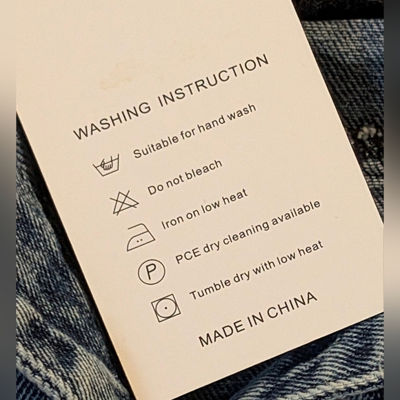 NWT E Retro Denim Vest With Gray Lace And Lining Shark Bite Hem - Picture 8 of 13